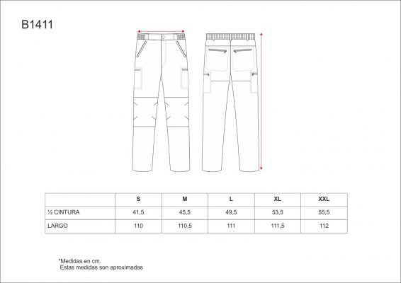 Pantalon bicolor