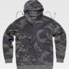 Sudadera capucha camuflaje oscuro