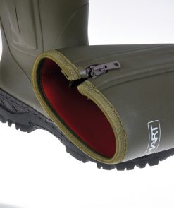 Bota caucho con cremallera