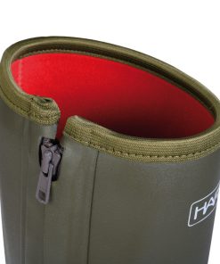 Bota caucho con cremallera
