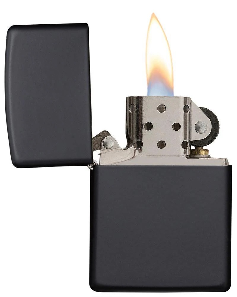 MECHERO ZIPPO CLASSIC BLACK MATTE a prueba de viento <