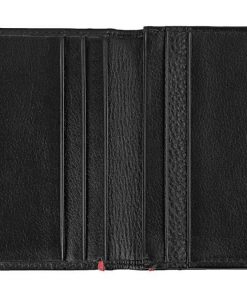 Cartera cuero negro