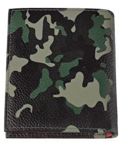 Cartera cuero camuflaje