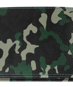 Cartera cuero camuflaje