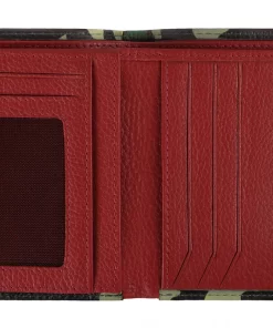 Cartera cuero camuflaje