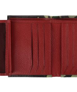 Cartera cuero camuflaje