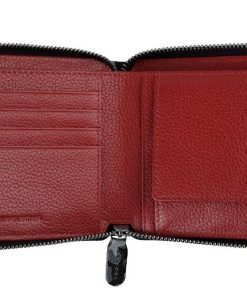 Cartera cuero cremallera