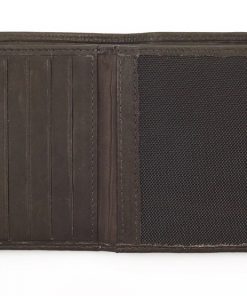 Cartera cuero y lona