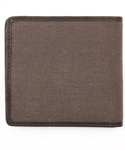 Cartera cuero y lona