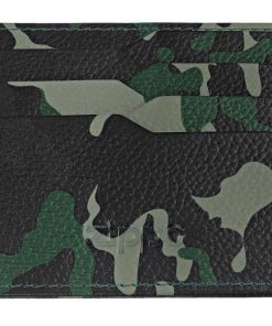 Cartera para tarjetas de cuero camu
