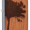 Mechero zippo arbol madera