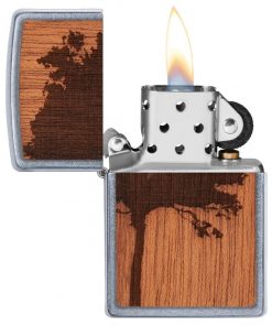 Mechero zippo arbol madera