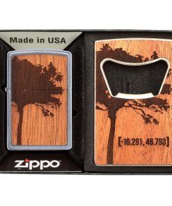 Mechero zippo arbol madera