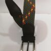 Cinturon bandera elastico trenzado piel