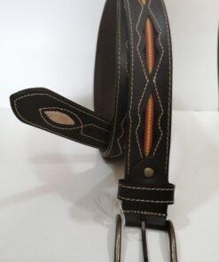 Cinturon piel bandera